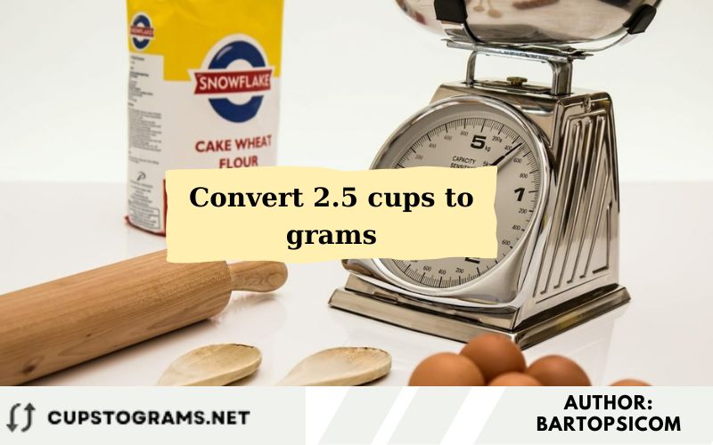 Convert 2.5 cups to grams