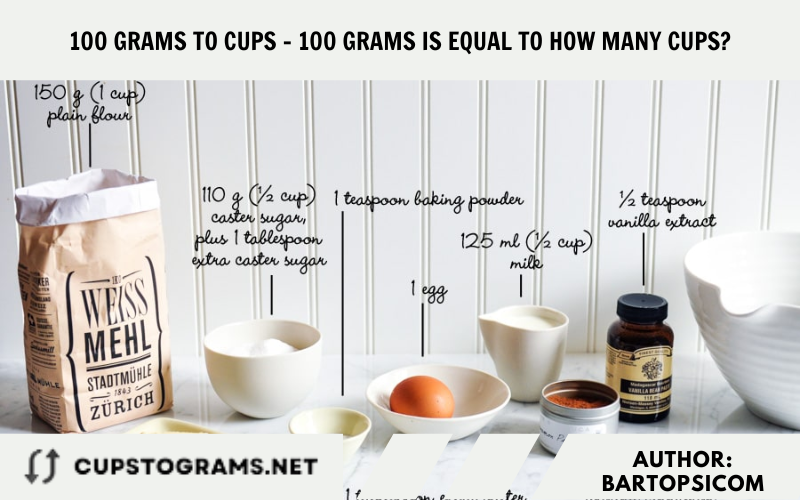 100 grams to cups - 100 grams is equal to how many cups?