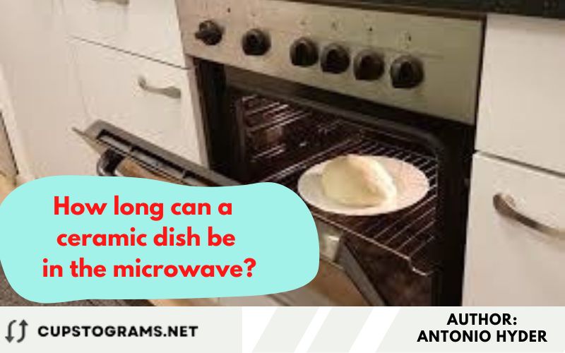 How long can a ceramic dish be in the microwave?