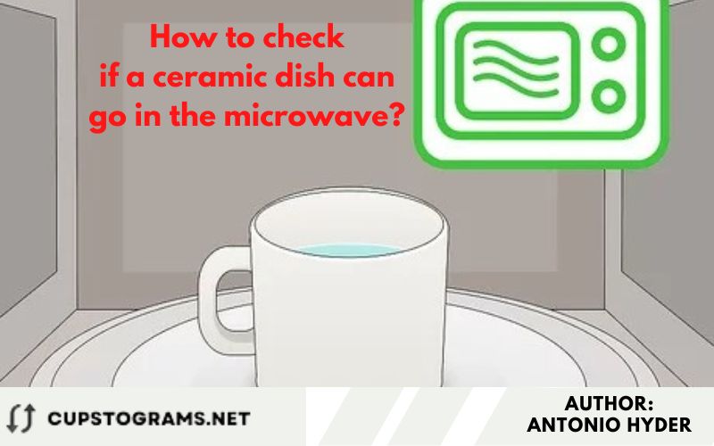 How to check if a ceramic dish can go in the microwave?