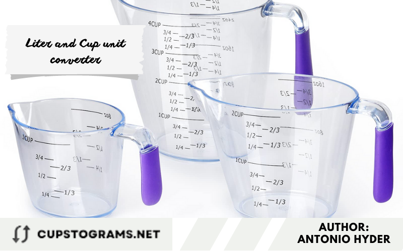 Liter and Cup unit converter