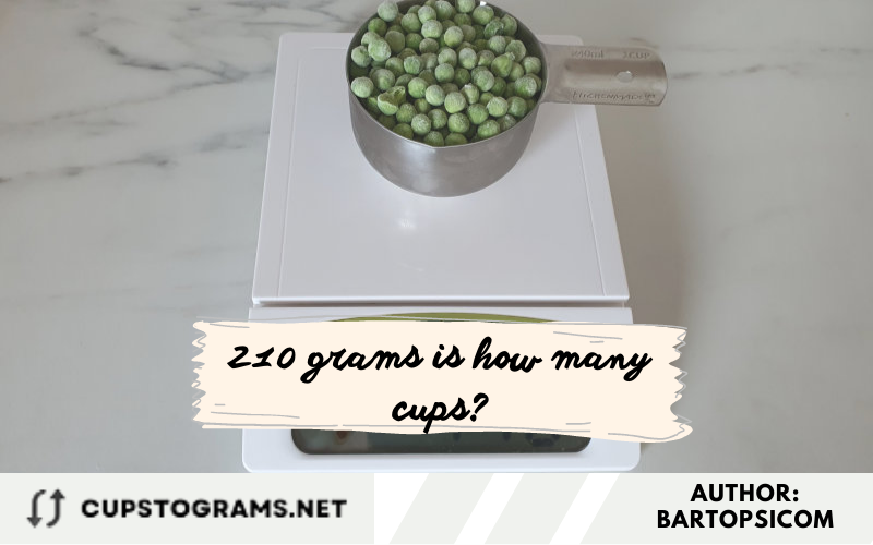 210 grams is how many cups?