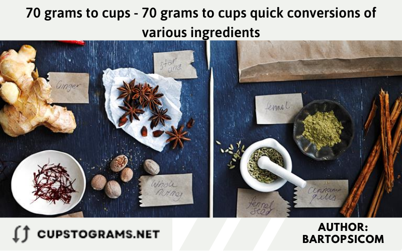 70 grams to cups - 70 grams to cups quick conversions of various ingredients