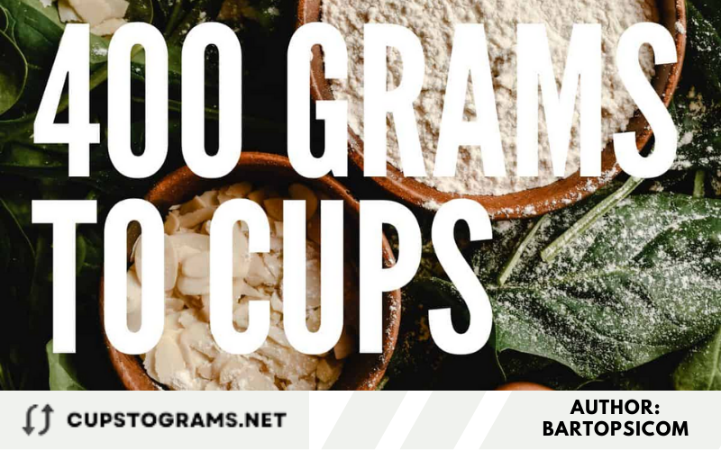 Convert 400 grams to cups