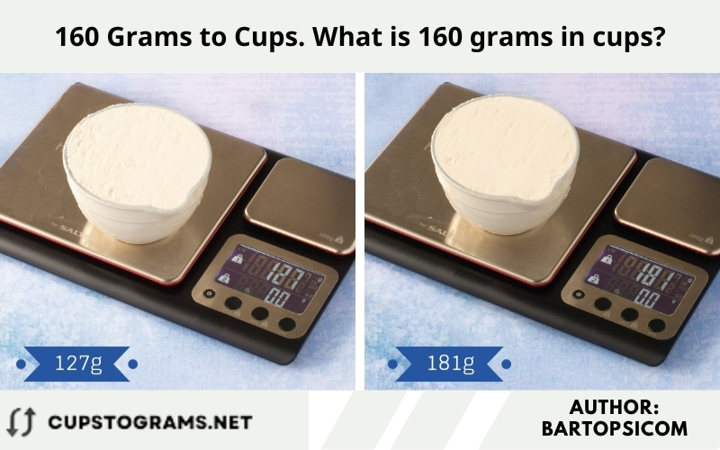 160 Grams to Cups. What is 160 grams in cups?