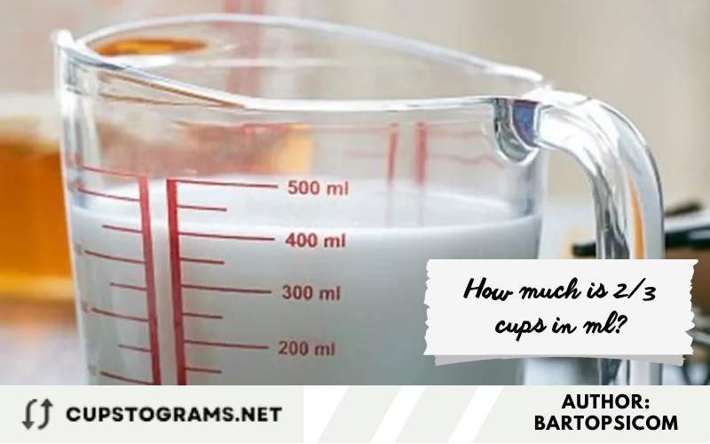 How much is 23 cups in ml?