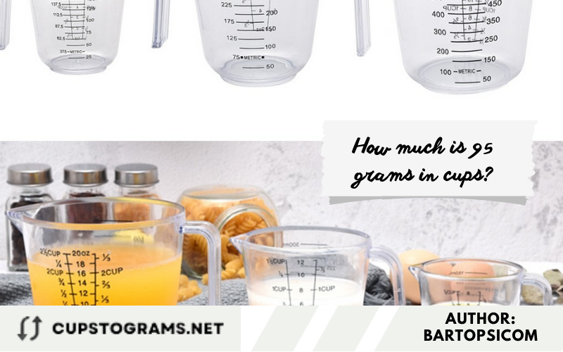 How much is 95 grams in cups?