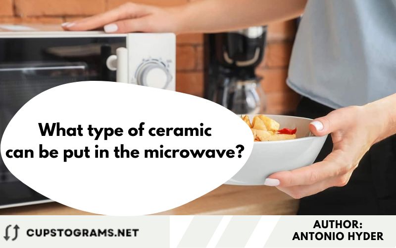 What type of ceramic can be put in the microwave?