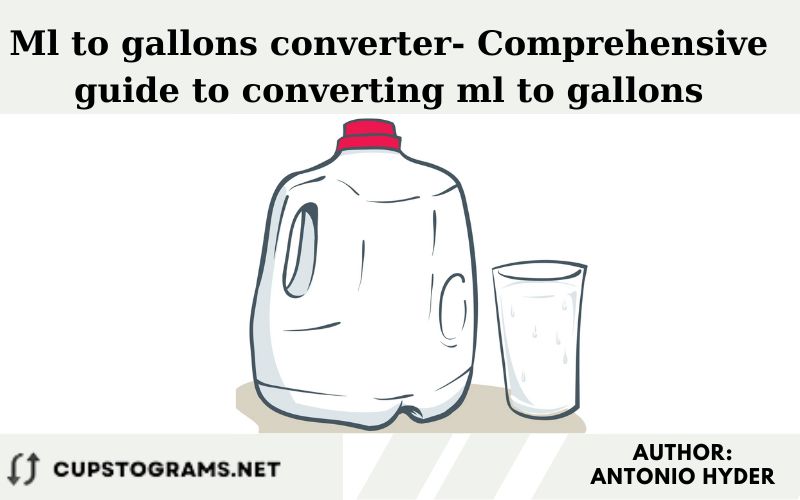 Ml to gallons converter- Comprehensive guide to converting ml to gallons