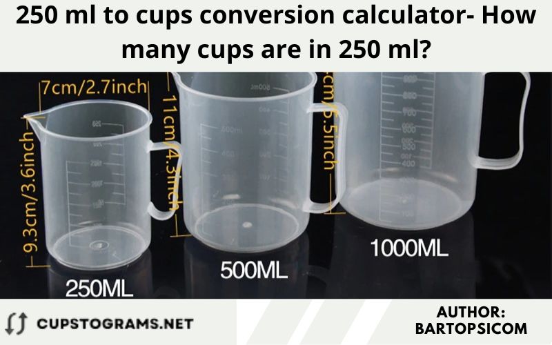 250 ml to cups conversion calculator- How many cups are in 250 ml?