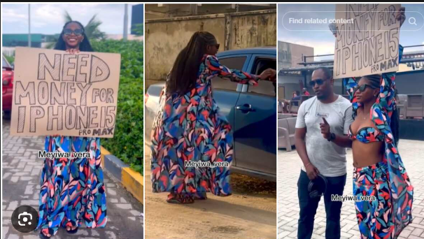 Desperate Woman on Street Begs for Money to Buy iPhone 15 Pro Max in Viral Video